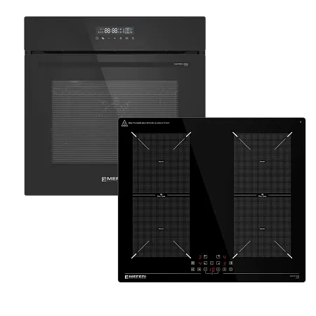 Комплект встраиваемой техники Meferi 60см черный MS60BK33