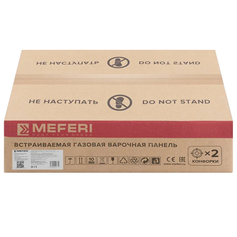 Варочная панель газовая MEFERI MGH302BK GLASS LIGHT