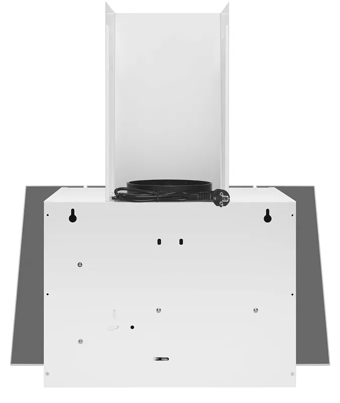 Вытяжка кухонная MEFERI AIRBOX60WH COMFORT, 60 см, наклонная, белая, стекло, производительность 950 м3/ч, 3 скорости, низкий уровень шума, режимы отвод и рециркуляция, гарантия 3 года