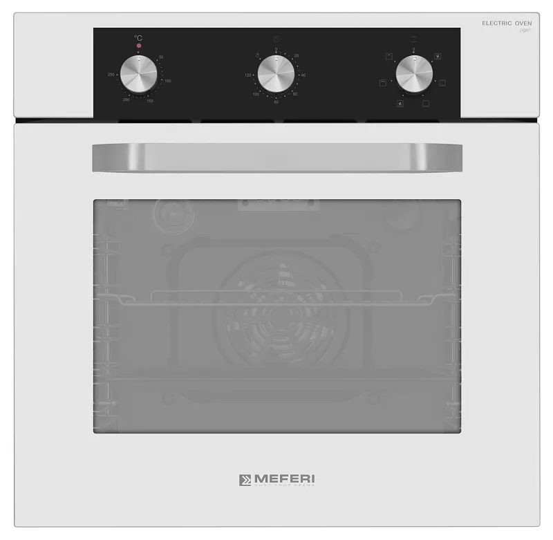 Фото dukhovoy_shkaf_elektricheskiy_meo606wh_light на сайте meferi-home.ru Духовой шкаф электрический MEFERI MEO606WH LIGHT - изображение dukhovoy_shkaf_elektricheskiy_meo606wh_light
