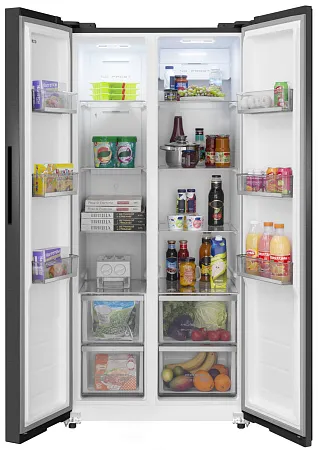 Холодильник отдельностоящий с инвертором MEFERI MFR83BLACK IX TOTAL NO FROST SIDE BY SIDE COMFORT Холодильник отдельностоящий с инвертором MEFERI MFR83BLACK IX TOTAL NO FROST SIDE BY SIDE COMFORT