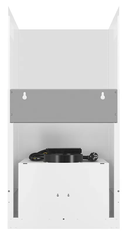 Кубическая вытяжка кухонная MEFERI ROOMBOX40WH COMFORT, пристенная, 40 см, белая, квадратная, производительность 1100 м3/ч, 3 скорости, низкий уровень шума, режимы отвод и рециркуляция, гарантия 3 года