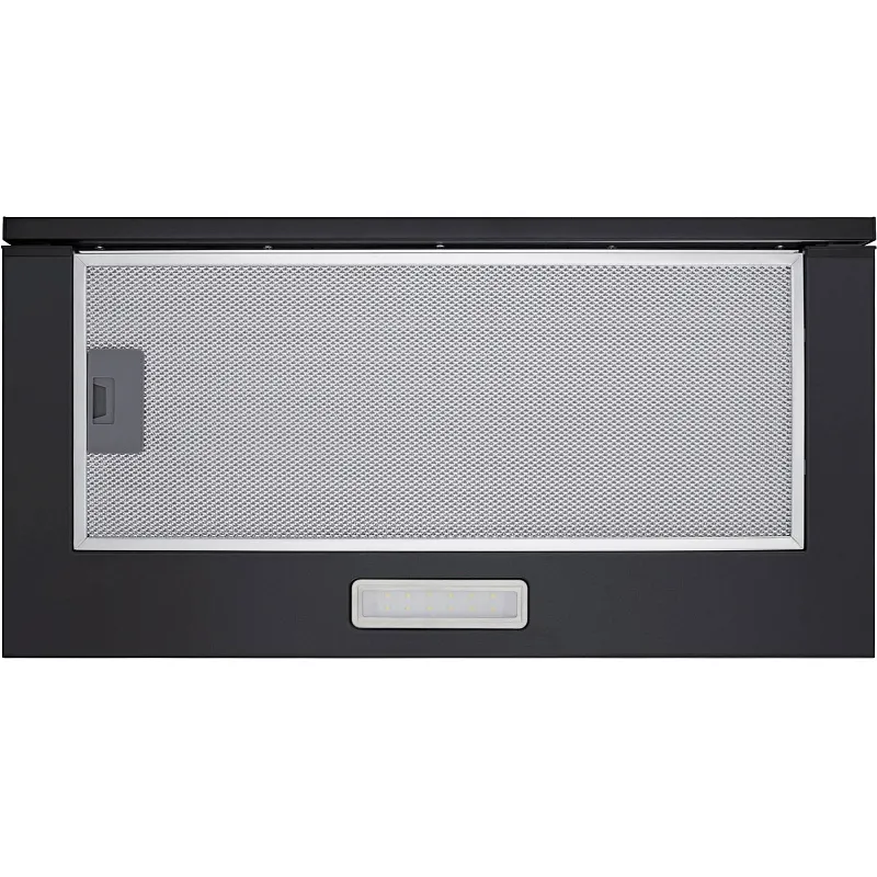 Вытяжка телескопическая кухонная MEFERI SLIDEBOX60BK LIGHT, 60 см, черный, производительность 650 м3/ч, 2 скорости, низкий уровень шума, режимы отвод и рециркуляция, гарантия 3 года