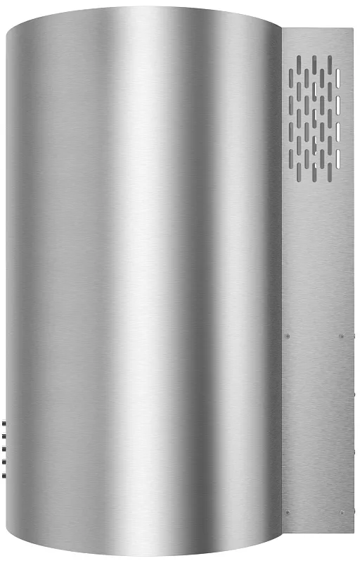 Вытяжка кухонная цилиндрическая настенная MEFERI TUBE40IX POWER, 40 см, серая, производительность 850 м3/ч, 3 скорости, низкий уровень шума, режимы отвод и рециркуляция, гарантия 3 года