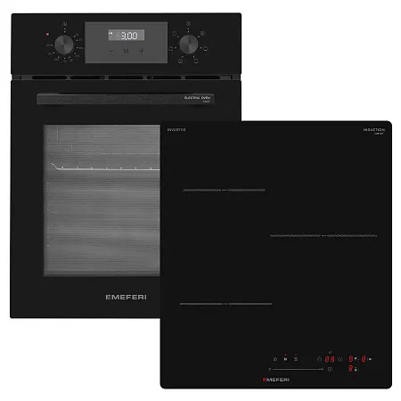 Комплект встраиваемой техники MEFERI 45см черный MS45BK23