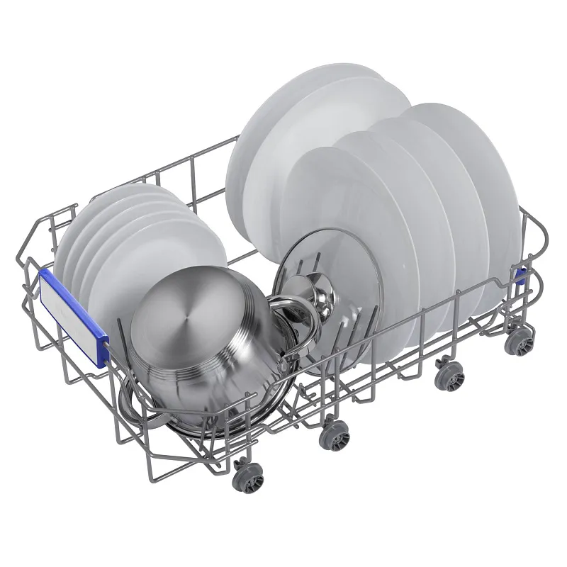 Посудомоечная машина узкая встраиваемая MEFERI MDW4563 POWER, 45 см, 10 комплектов посуды, 6 программ, защита от протечек, половинная загрузка, отсрочка, таймер