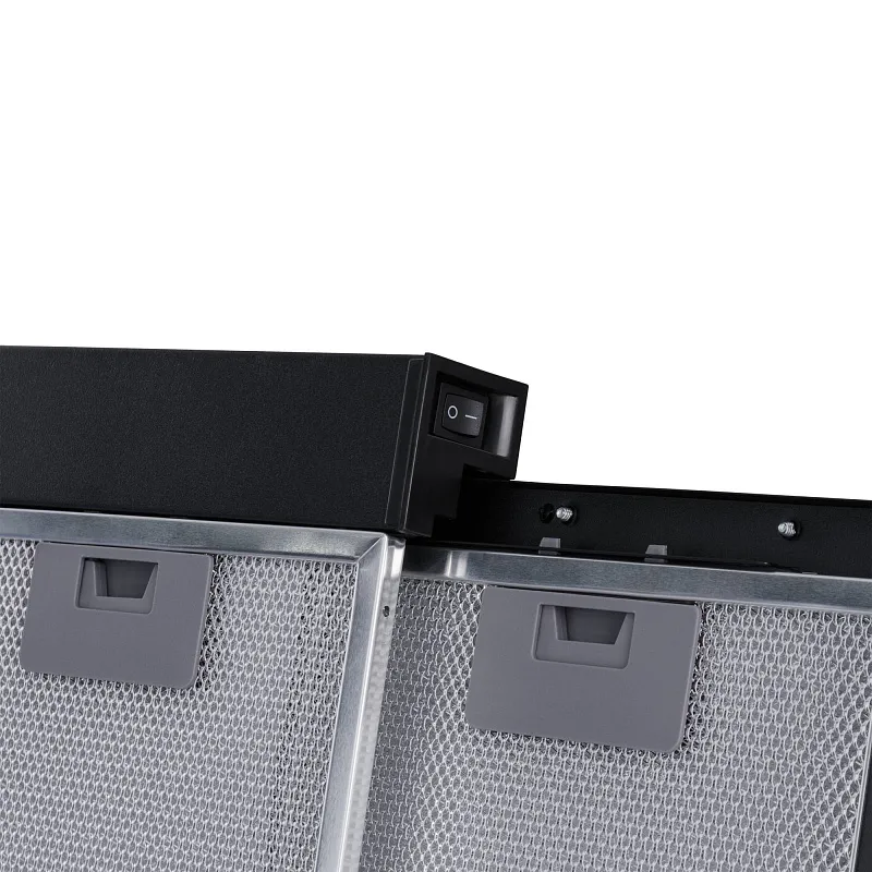 Вытяжка телескопическая кухонная MEFERI SLIDEBOX60BK GLASS ULTRA, 60 см, черная, стекло, производительность 850 м3/ч, 2 скорости, низкий уровень шума, режимы отвод и рециркуляция, гарантия 3 года