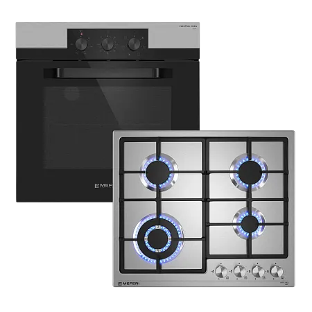 Комплект встраиваемой техники 60см нержавеющая сталь MEFERI MS60IX11