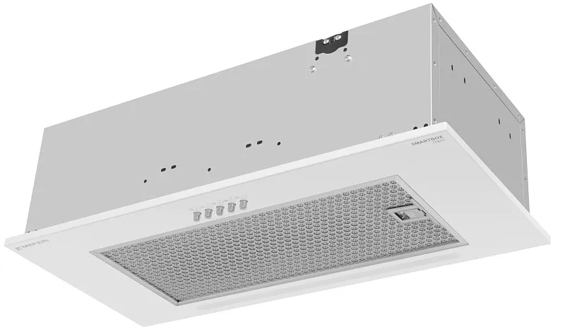 Вытяжка кухонная MEFERI SMARTBOX60WH POWER, 60 см, встраиваемая, белая, производительность 900 м3/ч, 3 скорости, низкий уровень шума, режимы отвод и рециркуляция, гарантия 3 года