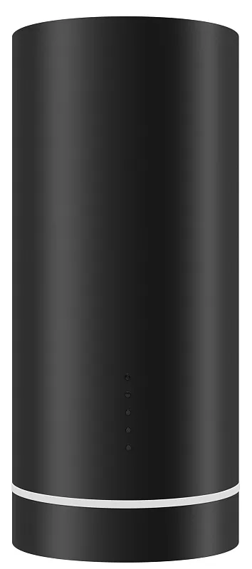 Вытяжка кухонная цилиндрическая настенная MEFERI TUBE35BK COMFORT, 35 см, черная, производительность 1200 м3/ч, 3 скорости, низкий уровень шума, режимы отвод и рециркуляция, гарантия 3 года