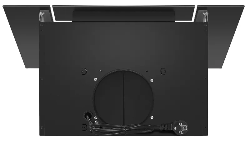 Вытяжка кухонная MEFERI AIRBOX60BK COMFORT, 60 см, наклонная, черная, стекло, производительность 950 м3/ч, 3 скорости, низкий уровень шума, режимы отвод и рециркуляция, гарантия 3 года