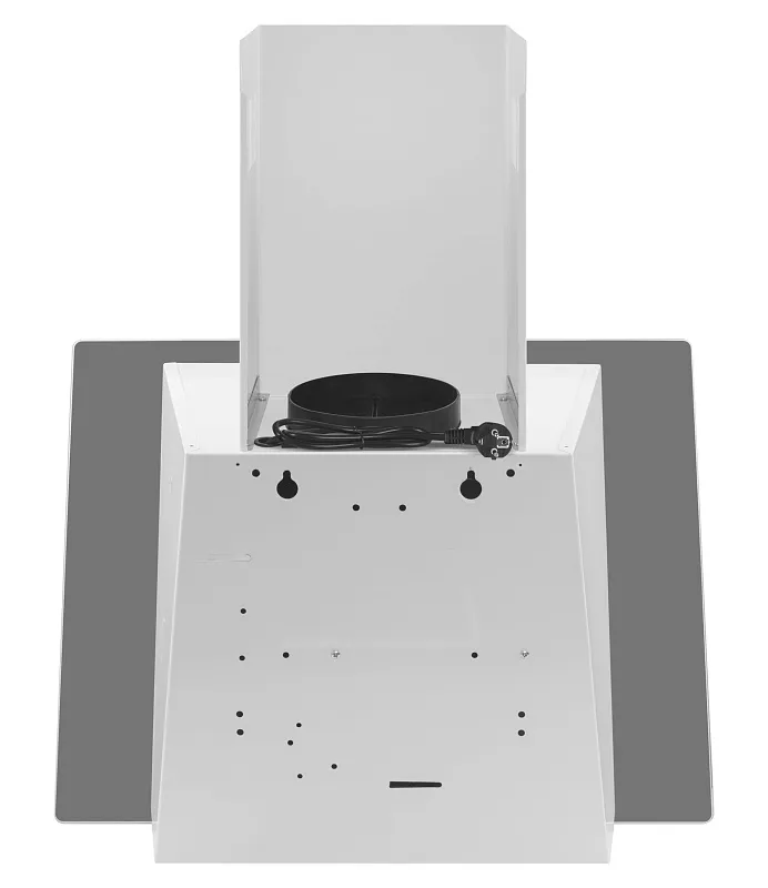 Вытяжка кухонная MEFERI AIRBOX60WH POWER, 60 см, наклонная, белая, стекло, производительность 900 м3/ч, 3 скорости, низкий уровень шума, режимы отвод и рециркуляция, гарантия 3 года