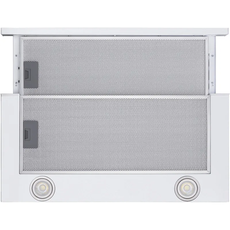 Вытяжка телескопическая кухонная MEFERI SLIDEBOX60WH POWER, 60 см, белая, производительность 850 м3/ч, 2 скорости, низкий уровень шума, режимы отвод и рециркуляция, гарантия 3 года