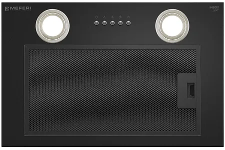 Вытяжка кухонная MEFERI INBOX45BK LIGHT, 45 см, встраиваемая, черная, производительность 650 м3/ч, 3 скорости, низкий уровень шума, режимы отвод и рециркуляция, гарантия 3 года Вытяжка кухонная MEFERI INBOX45BK LIGHT, 45 см, встраиваемая, черная, производительность 650 м3/ч, 3 скорости, низкий уровень шума, режимы отвод и рециркуляция, гарантия 3 года