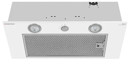 Вытяжка кухонная MEFERI INBOX60WH PUSH COMFORT, 60 см, встраиваемая, белая, производительность 950 м3/ч, 3 скорости, с утапливаемым переключателем, низкий уровень шума, режимы отвод и рециркуляция, гарантия 3 года Вытяжка кухонная MEFERI INBOX60WH PUSH COMFORT, 60 см, встраиваемая, белая, производительность 950 м3/ч, 3 скорости, с утапливаемым переключателем, низкий уровень шума, режимы отвод и рециркуляция, гарантия 3 года