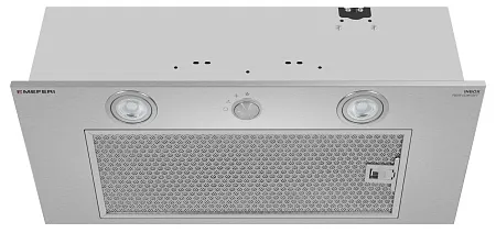 Вытяжка кухонная MEFERI INBOX60IX PUSH COMFORT, 60 см, встраиваемая, серая, производительность 950 м3/ч, 3 скорости, с утапливаемым переключателем, низкий уровень шума, режимы отвод и рециркуляция, гарантия 3 года Вытяжка кухонная MEFERI INBOX60IX PUSH COMFORT, 60 см, встраиваемая, серая, производительность 950 м3/ч, 3 скорости, с утапливаемым переключателем, низкий уровень шума, режимы отвод и рециркуляция, гарантия 3 года