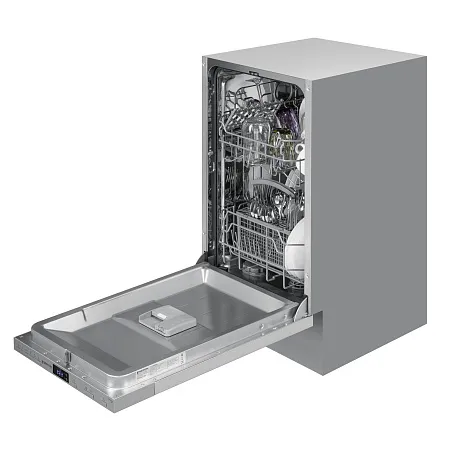 Посудомоечная машина узкая встраиваемая MEFERI MDW4562 LIGHT, 45 см, 9 комплектов посуды, 6 программ, 2 корзины, половинная загрузка, отсрочка, таймер, защита от протечек Посудомоечная машина узкая встраиваемая MEFERI MDW4562 LIGHT, 45 см, 9 комплектов посуды, 6 программ, 2 корзины, половинная загрузка, отсрочка, таймер, защита от протечек