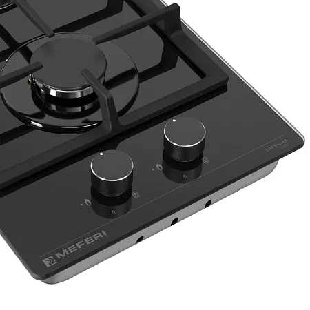Варочная панель газовая MEFERI MGH302BK GLASS LIGHT Варочная панель газовая MEFERI MGH302BK GLASS LIGHT