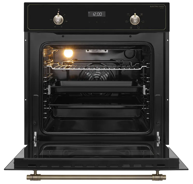 Комплект встраиваемой техники MEFERI 60см черный MS60BK77