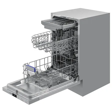 Посудомоечная машина узкая встраиваемая MEFERI MDW4563 POWER, 45 см, 10 комплектов посуды, 6 программ, защита от протечек, половинная загрузка, отсрочка, таймер Посудомоечная машина узкая встраиваемая MEFERI MDW4563 POWER, 45 см, 10 комплектов посуды, 6 программ, защита от протечек, половинная загрузка, отсрочка, таймер