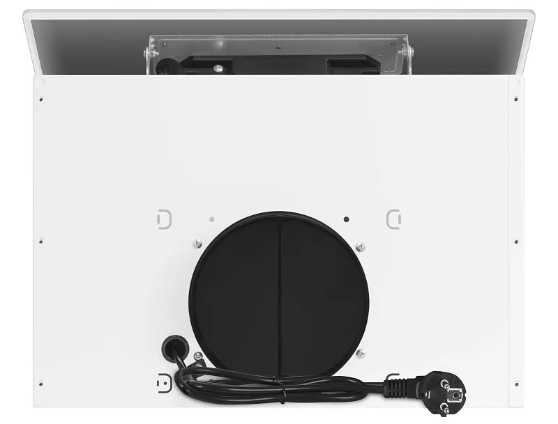 Вытяжка кухонная MEFERI AIRBOX45WH LIGHT, 45 см, наклонная, белая, стекло, производительность 650 м3/ч, 3 скорости, низкий уровень шума, режимы отвод и рециркуляция, гарантия 3 года