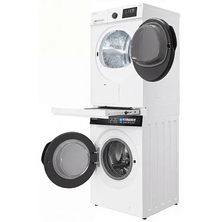 Колонна из стиральной и сушильной машин белая MEFERI MS10WH83 COMFORT Колонна из стиральной и сушильной машин белая MEFERI MS10WH83 COMFORT