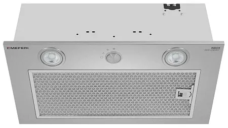 Вытяжка кухонная MEFERI INBOX52IX PUSH COMFORT, 52 см, встраиваемая, серая, производительность 950 м3/ч, 3 скорости, с утапливаемым переключателем, низкий уровень шума, режимы отвод и рециркуляция, гарантия 3 года Вытяжка кухонная MEFERI INBOX52IX PUSH COMFORT, 52 см, встраиваемая, серая, производительность 950 м3/ч, 3 скорости, с утапливаемым переключателем, низкий уровень шума, режимы отвод и рециркуляция, гарантия 3 года