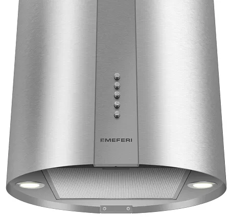 Вытяжка кухонная цилиндрическая островная MEFERI TUBE40IX ISLA POWER, 40 см, серая, производительность 850 м3/ч, 3 скорости, низкий уровень шума, режимы отвод и рециркуляция, гарантия 3 года Вытяжка кухонная цилиндрическая островная MEFERI TUBE40IX ISLA POWER, 40 см, серая, производительность 850 м3/ч, 3 скорости, низкий уровень шума, режимы отвод и рециркуляция, гарантия 3 года