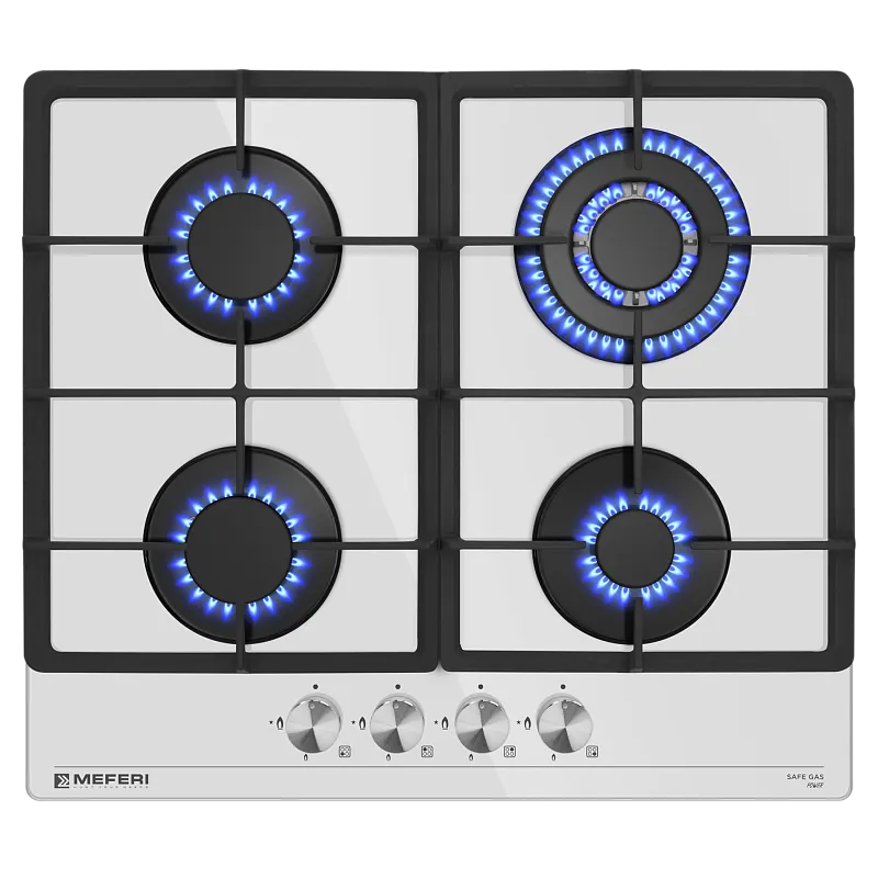 Варочная панель газовая MEFERI MGH604WH GLASS POWER - изображение varochnaya_panel_gazovaya_mgh604wh_glass_power  