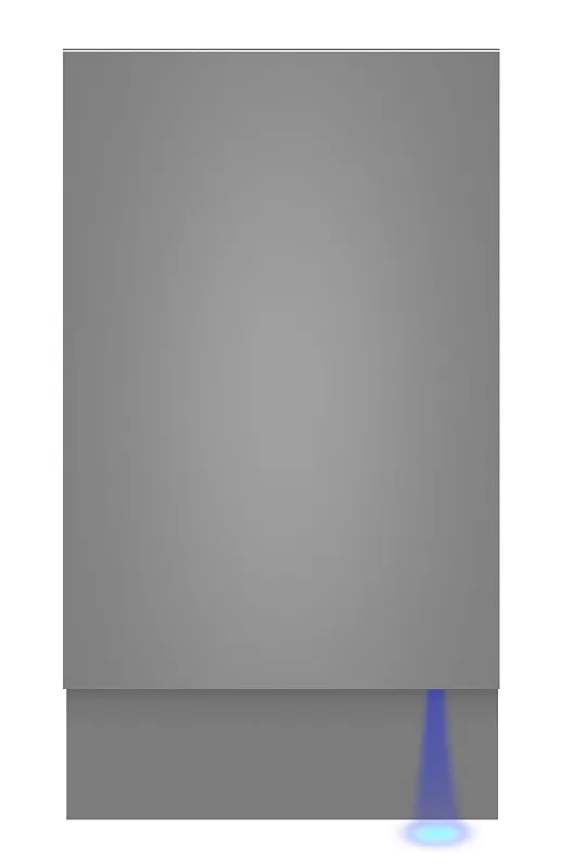 Посудомоечная машина узкая встраиваемая MEFERI MDW4573 COMFORT, 45 см, 10 комплектов посуды, с автооткрыванием, с аквастопом, луч на полу, внутренняя подсветка,отсрочка, таймер