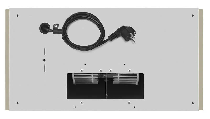Вытяжка кухонная MEFERI INBOX60BG GLASS ULTRA, 60 см, встраиваемая, бежевая, стекло, производительность 900 м3/ч, 3 скорости, низкий уровень шума, режимы отвод и рециркуляция, гарантия 3 года