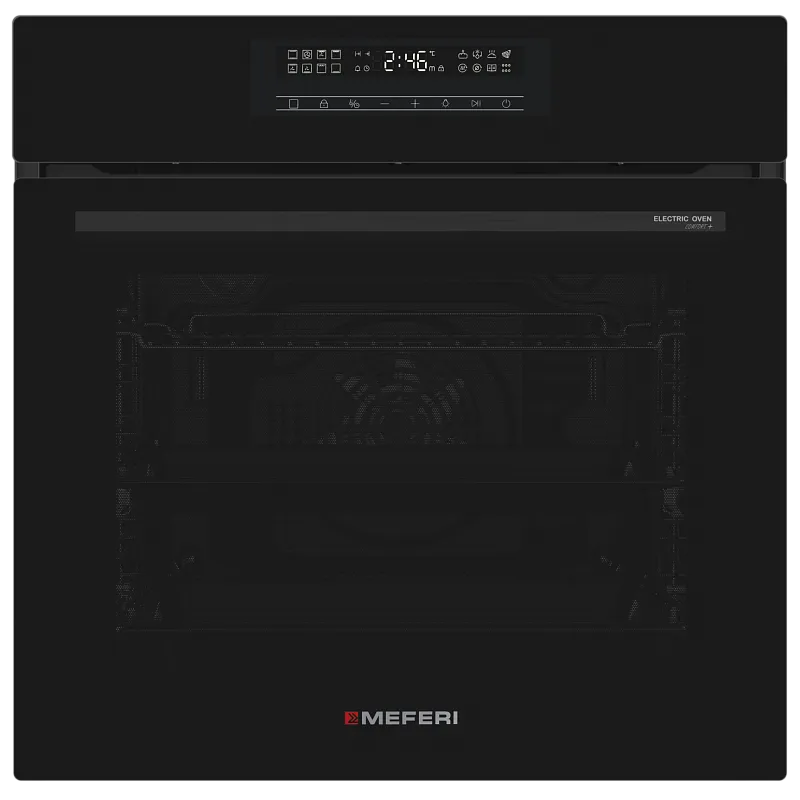 Фото dukhovoy_shkaf_elektricheskiy_meo6016bk_comfort_plus на сайте meferi-home.ru Духовой шкаф электрический MEFERI MEO6016BK COMFORT PLUS - изображение dukhovoy_shkaf_elektricheskiy_meo6016bk_comfort_plus