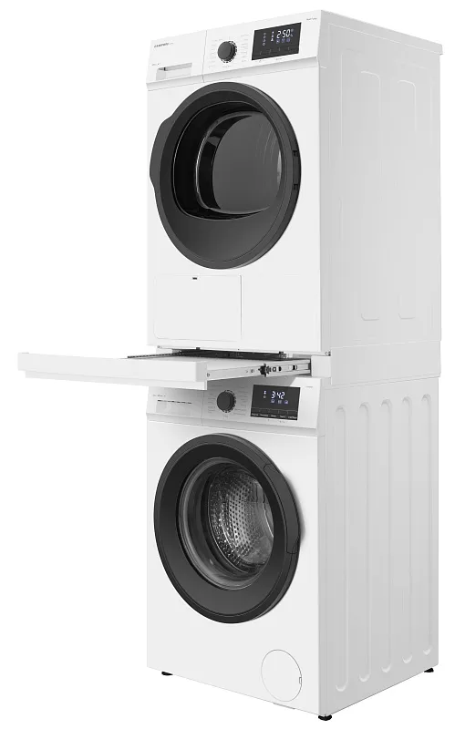 Колонна из стиральной и сушильной машин белая MEFERI MS10WH81 ULTRA