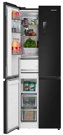 Холодильник отдельностоящий с инвертором MEFERI MFR70BK TOTAL NO FROST CROSS DOOR ULTRA_U Холодильник отдельностоящий с инвертором MEFERI MFR70BK TOTAL NO FROST CROSS DOOR ULTRA_U