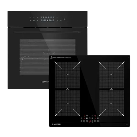Комплект встраиваемой техники 60см черный MEFERI MS60BK13