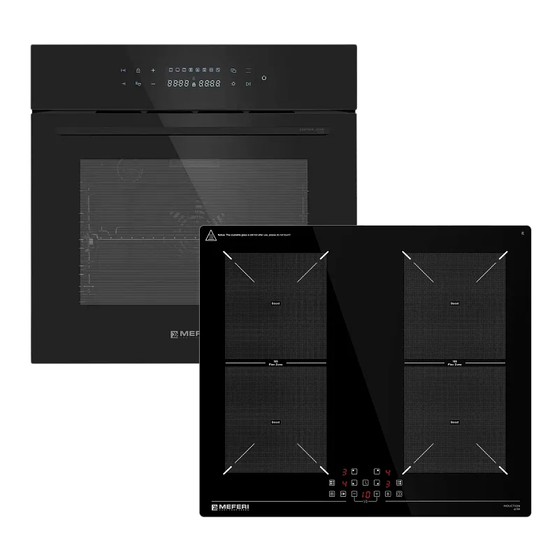 Комплект встраиваемой техники 60см черный MEFERI MS60BK13 - изображение komplekt_vstraivaemoy_tekhniki_meferi_60sm_chernyy_ms60bk13  