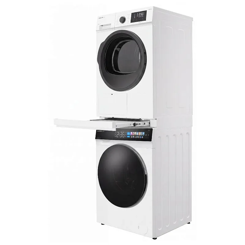 Колонна из стиральной и сушильной машин белая MEFERI MS10WH83 COMFORT