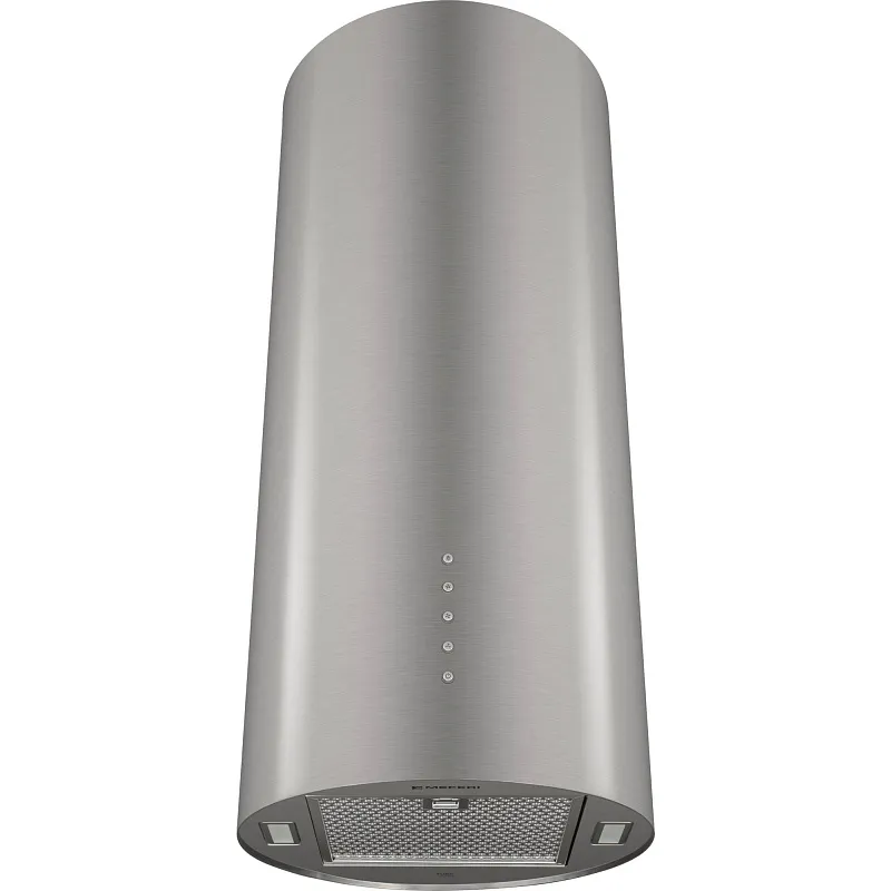 Вытяжка кухонная цилиндрическая настенная MEFERI TUBE35IX ULTRA, 35 см, серая, производительность 1200 м3/ч, 3 скорости, низкий уровень шума, режимы отвод и рециркуляция, гарантия 3 года