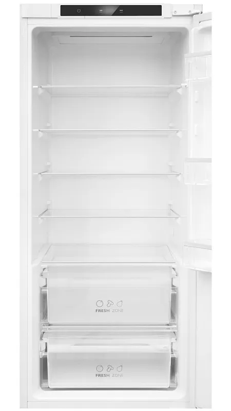 Холодильник встраиваемый MEFERI MBR193 COMBI NO FROST POWER (модификация 2025), двухкамерный, двухдверный, перенавешиваемые двери, суперохлаждение, с зоной свежести