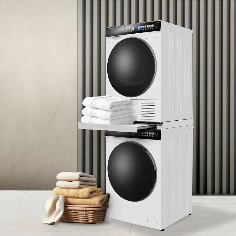 Колонна из стиральной и сушильной машин белая MEFERI MS10WH82 COMFORT