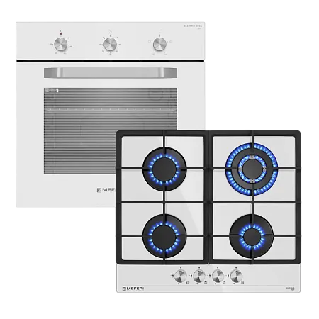 Комплект встраиваемой техники 60см белый MEFERI MS60WH21