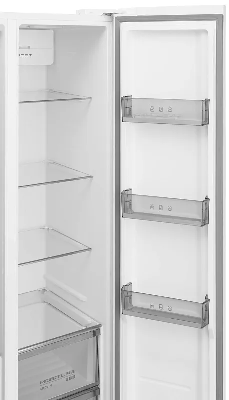 Холодильник отдельностоящий с инвертором MEFERI MFR83WH TOTAL NO FROST SIDE BY SIDE COMFORT