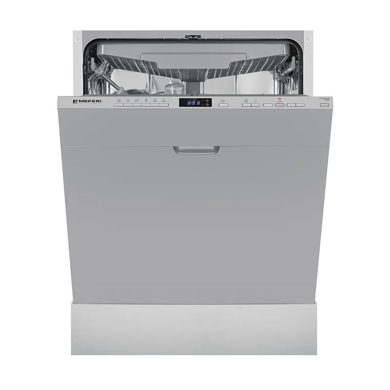 Посудомоечная машина встраиваемая MEFERI MDW6063 POWER, 60 см, напольная, 14 комплектов посуды, 6 программ, 3 корзины, половинная загрузка, отсрочка, таймер, защита от протечек