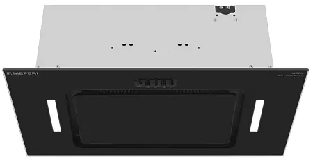 Вытяжка кухонная MEFERI INBOX60BK MATT GLASS ULTRA, 60 см, встраиваемая, черная, матовое стекло, производительность 900 м3/ч, 3 скорости, низкий уровень шума, режимы отвод и рециркуляция, гарантия 3 года Вытяжка кухонная MEFERI INBOX60BK MATT GLASS ULTRA, 60 см, встраиваемая, черная, матовое стекло, производительность 900 м3/ч, 3 скорости, низкий уровень шума, режимы отвод и рециркуляция, гарантия 3 года