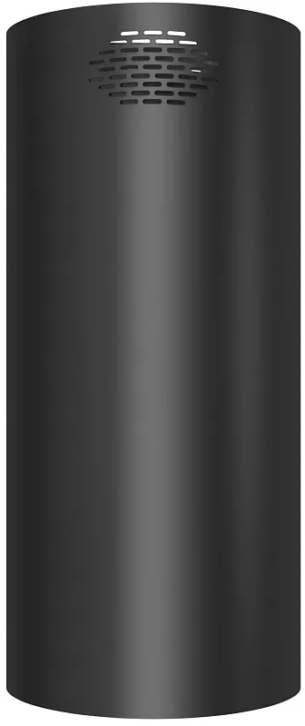 Вытяжка кухонная цилиндрическая островная MEFERI TUBE40BK ISLA COMFORT PLUS, 40 см, черная, производительность 1200 м3/ч, 5 скоростей, режимы отвод и рециркуляция, сенсорное управление, гарантия 3 года