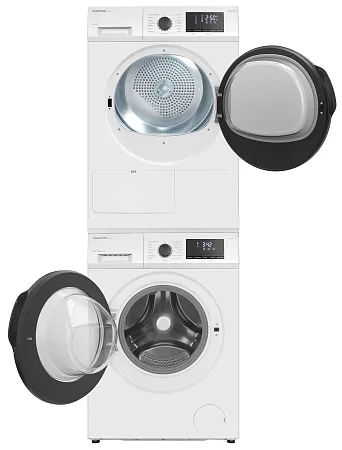 Колонна из стиральной и сушильной машин белая MEFERI MS10WH81 ULTRA Колонна из стиральной и сушильной машин белая MEFERI MS10WH81 ULTRA