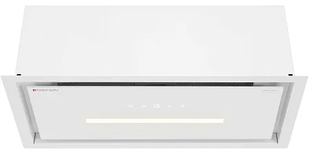 Вытяжка кухонная MEFERI SMARTBOX60WH GLASS COMFORT, 60 см, встраиваемая, белая, стекло, производительность 950 м3/ч, 3 скорости, низкий уровень шума, режимы отвод и рециркуляция, гарантия 3 года Вытяжка кухонная MEFERI SMARTBOX60WH GLASS COMFORT, 60 см, встраиваемая, белая, стекло, производительность 950 м3/ч, 3 скорости, низкий уровень шума, режимы отвод и рециркуляция, гарантия 3 года