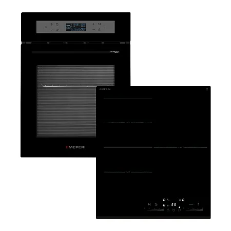 Комплект встраиваемой техники MEFERI 45см черный MS45BK20