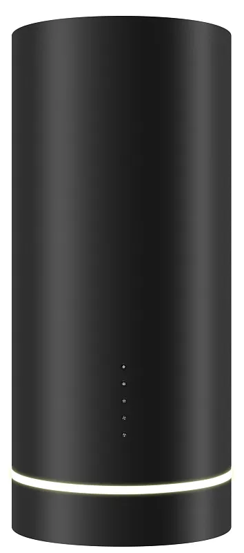 Вытяжка кухонная цилиндрическая настенная MEFERI TUBE35BK COMFORT, 35 см, черная, производительность 1200 м3/ч, 3 скорости, низкий уровень шума, режимы отвод и рециркуляция, гарантия 3 года