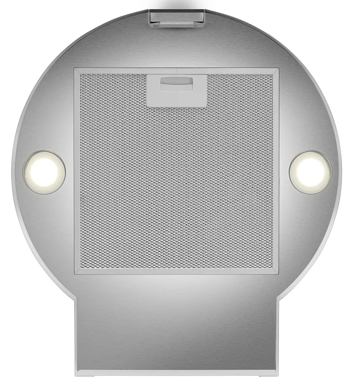 Вытяжка кухонная цилиндрическая настенная MEFERI TUBE40IX COMFORT PLUS, 40 см, серая, производительность 1200 м3/ч, 5 скоростей, низкий уровень шума, режимы отвод и рециркуляция, сенсорное управление, гарантия 3 года